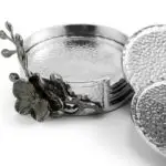 Black Orchid Drink Coaster Set &mdash; image 3