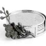 Black Orchid Drink Coaster Set &mdash; image 1