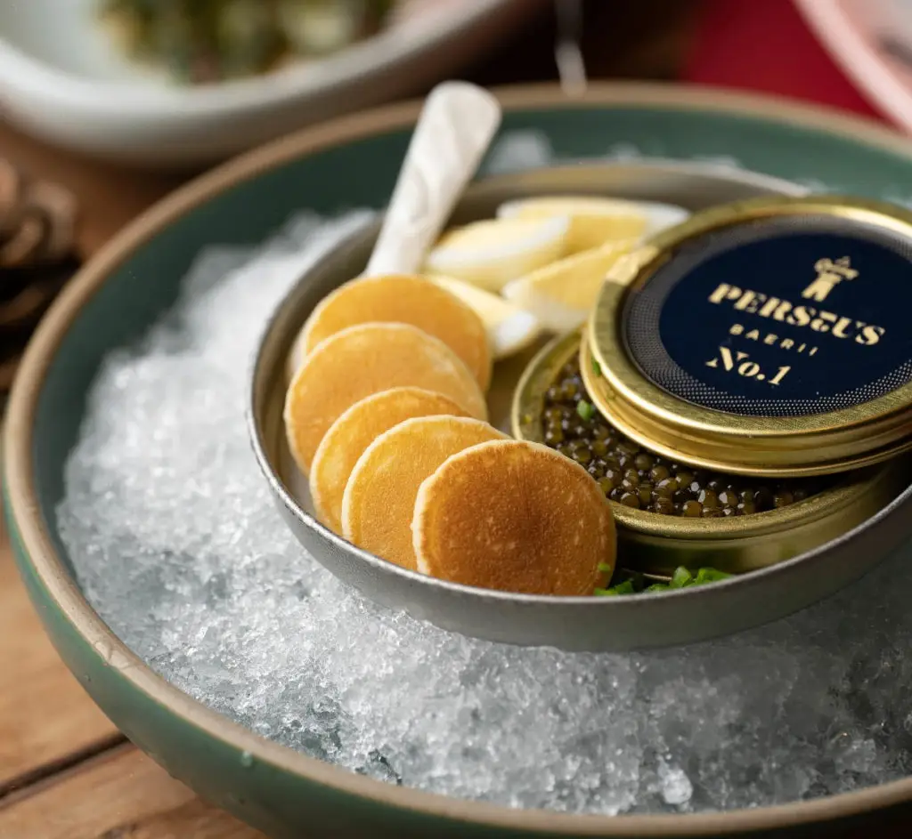 how to serve caviar
