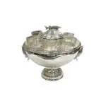 6-Shot Glass Fish Accent Server, Silver &mdash; image 2