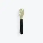 Paddle Shape, Black Bone Handle Spoon 4.5" &mdash; image 1