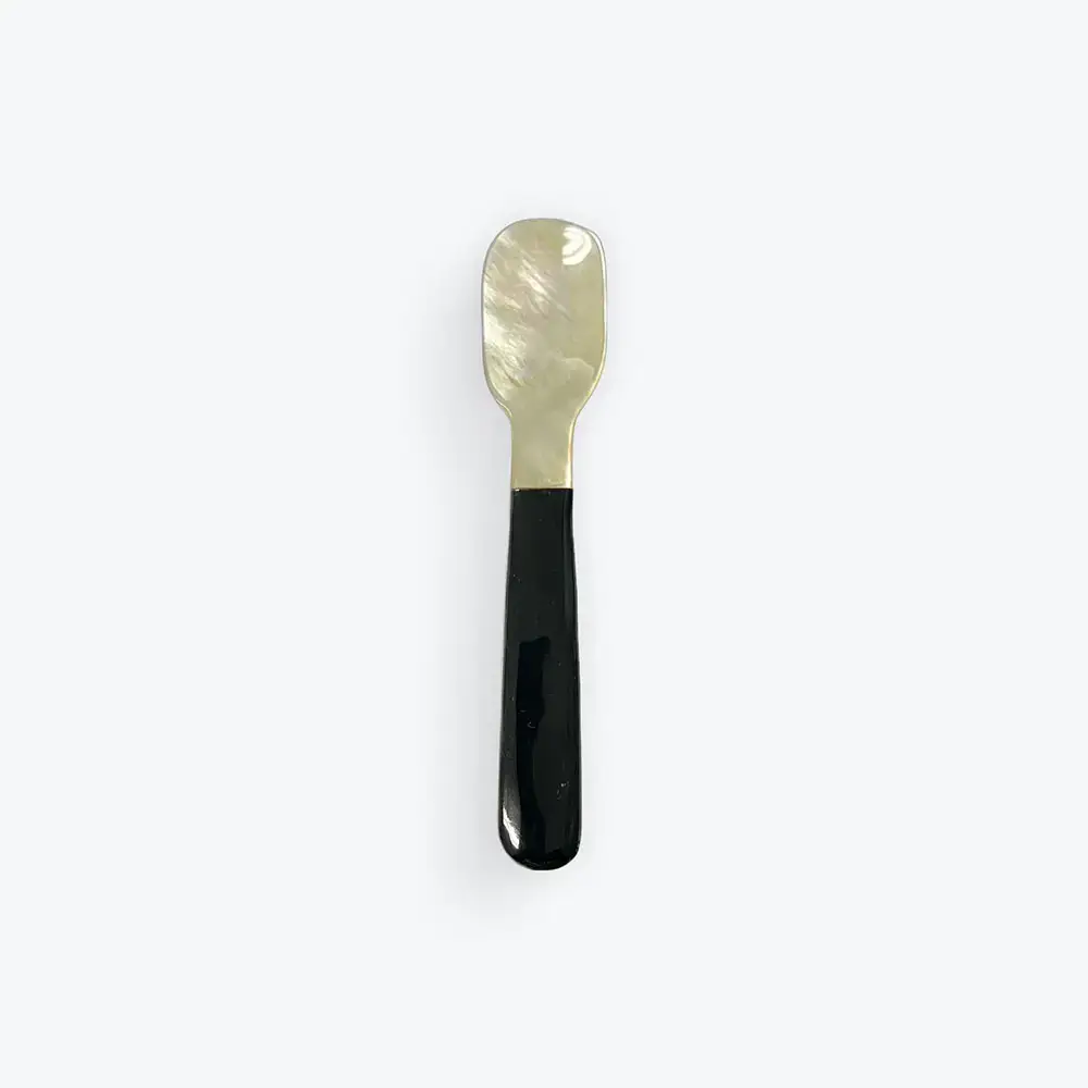 Black Bone Handle Spoon Paddle Shape