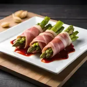 Iberico Ham Wrapped Asparagus Bundles