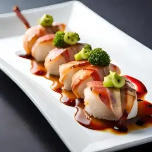 Iberico Ham Wrapped Grilled Prawns