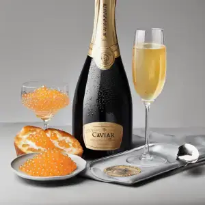caviar and champagne