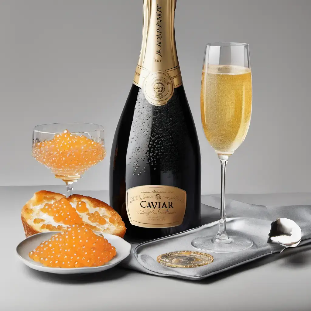 caviar and champagne