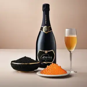 caviar and champagne