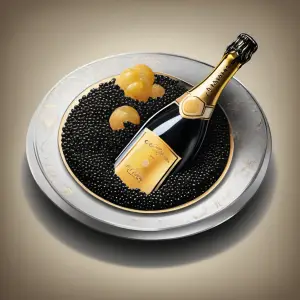 caviar and champagne