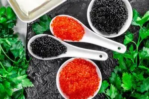 red caviar vs black caviar