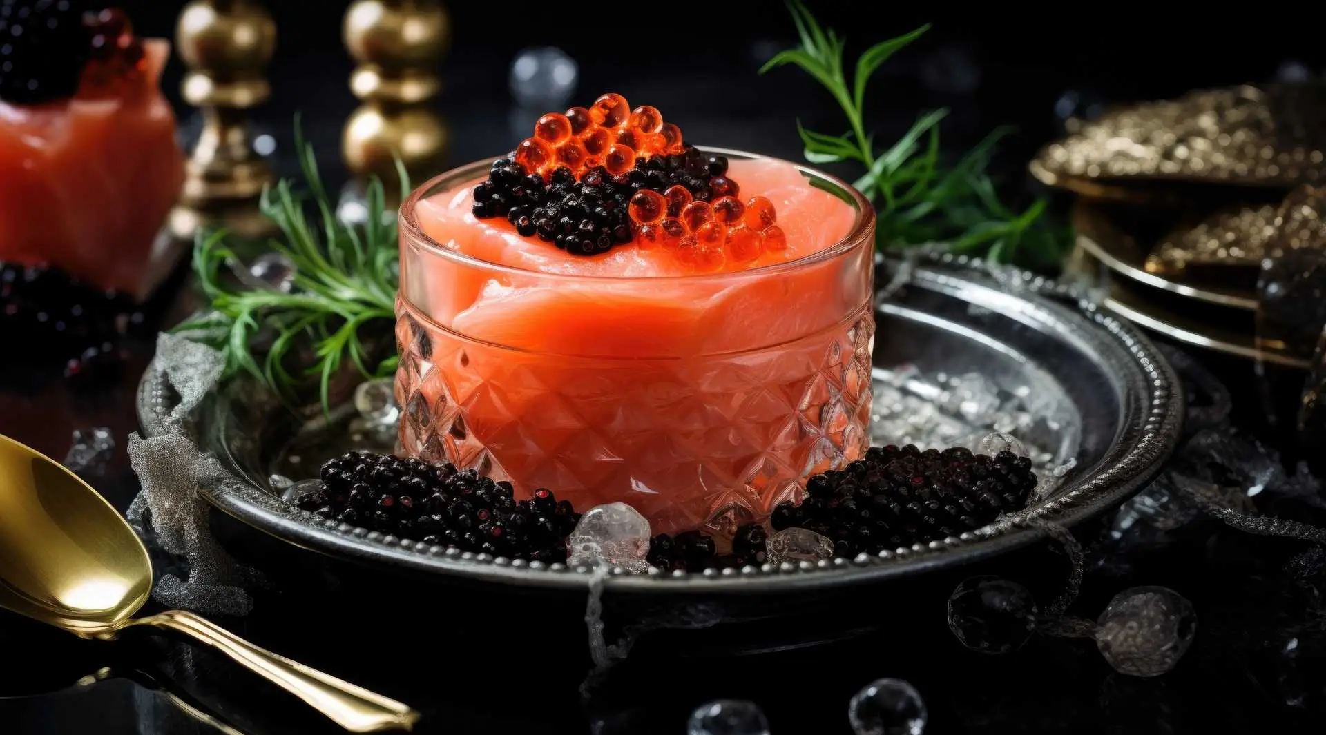 caviar garnishing 2