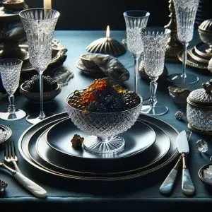 caviar serving